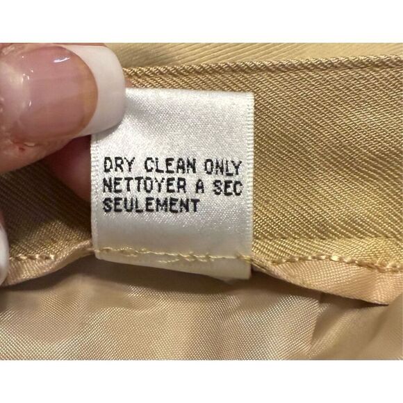 Talbots Women’s 100% Silk Dress Pants Sz. 16 Pleated Lined Professional - Picture 6 of 7